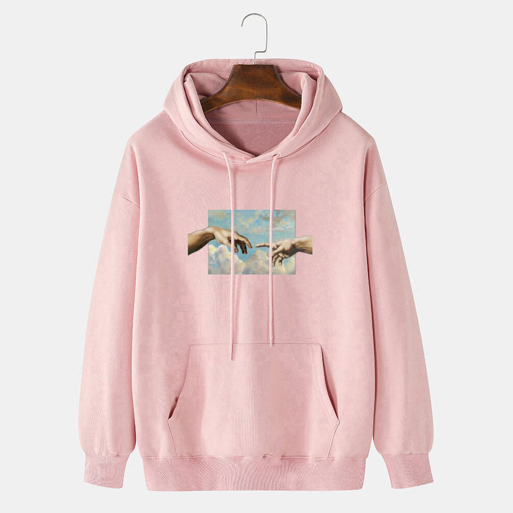  Quality Men Blank Plain Pullover Hoodies Sweatshirt Hoody Clothing