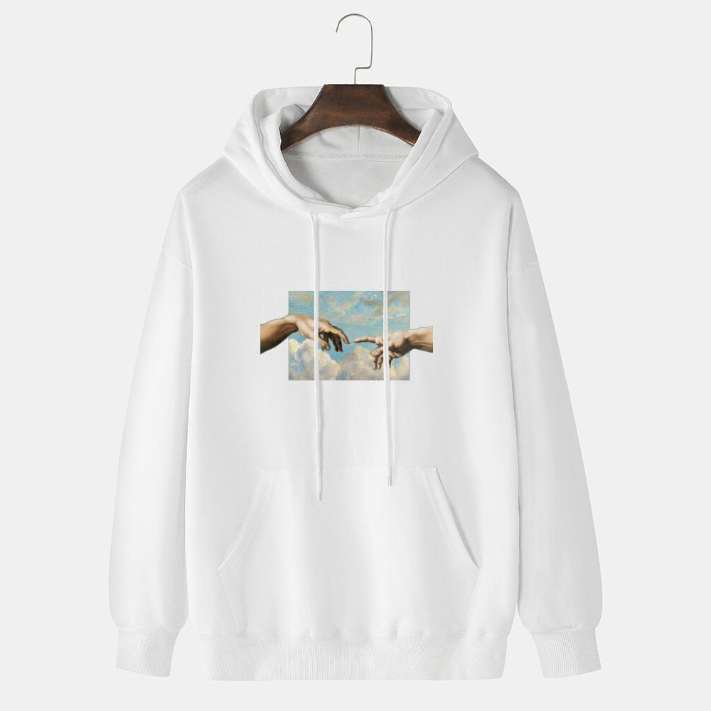  Quality Men Blank Plain Pullover Hoodies Sweatshirt Hoody Clothing